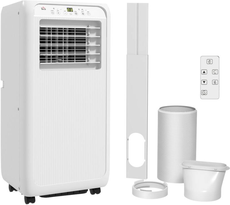 HOMCOM Portable Air Conditioner 9000 20 m² 0.45 L White 823-057V71WT  
