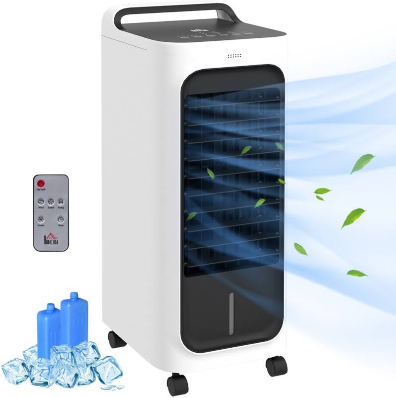 HOMCOM Air Cooler 20 m² 5 L White 824-069V70WT  