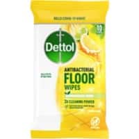 Dettol Floor Wipes 1.5 cm x 26 cm 3288720 10 Sheets 