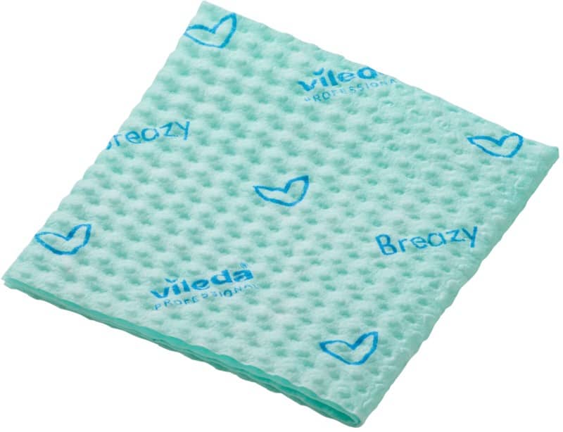 Vileda Breazy Cleaning Cloth Green 36.2 x 56.6 x 40.1 cm 161613 25 Pieces