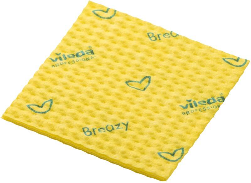Vileda Breazy Cleaning Cloth Yellow 36.2 x 56.6 x 40.1 cm 161612 25 Pieces