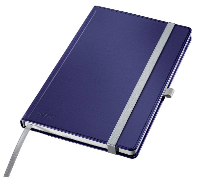 Leitz Style Notebook A5 ruled with hardcover 44851069 160 Pages 80 sheets Blue