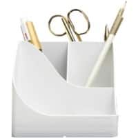 Exacompta AutentiK Pen Holder 5 Compartments Plastic White  