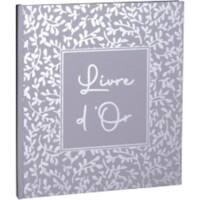 Exacompta AutentiK Visitors Book Blue, Grey 140 Pages 47365E  