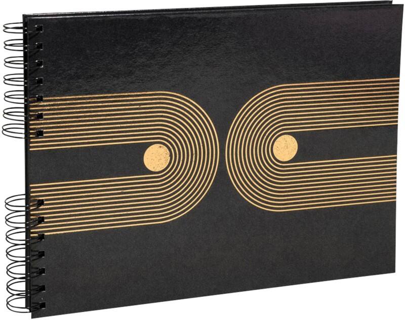 Exacompta Graphik Photo Album Spiral Hardback 32 x 22 cm Black 50 Sheets