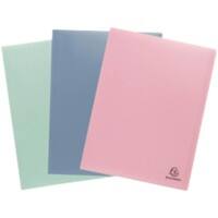Exacompta AutentiK Display Book 40 Pockets A4 Assorted Pack of 3 