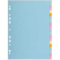 Exacompta Forever Blank Dividers  Assorted 20 Part 170 gsm Cardboard 2620E  