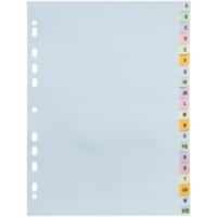 Exacompta Forever Alphabetical Dividers  A4 Assorted 20 Part Cardboard 11 Holes 2621E  