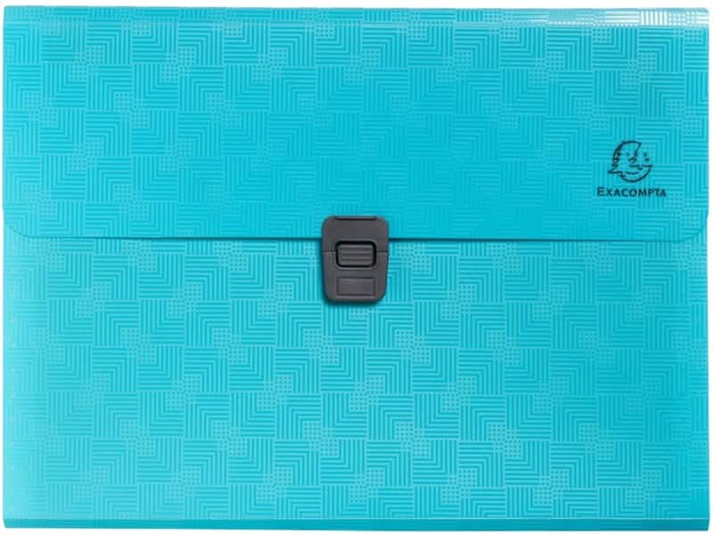 Exacompta Pop'N Co Multipart File A4 PP (Polypropylene) Blank Cyan 55299E  