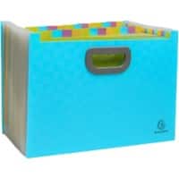 Exacompta Pop'N Co Multipart File A4 PP (Polypropylene) Blank Cyan 55199E  