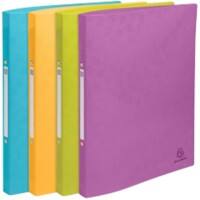 Exacompta Pop'N Co 15 mm Ring Binder PP (Polypropylene) A4 2 Rings Assorted 54910E Pack of 4