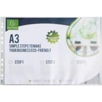 Exacompta Forever Punched Pockets  Transparent 11 Holes 6230E Pack of 10