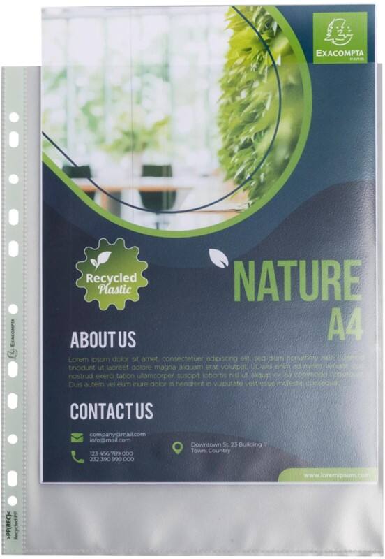 Exacompta Forever Punched Pockets  Transparent 11 Holes 5995E Pack of 50