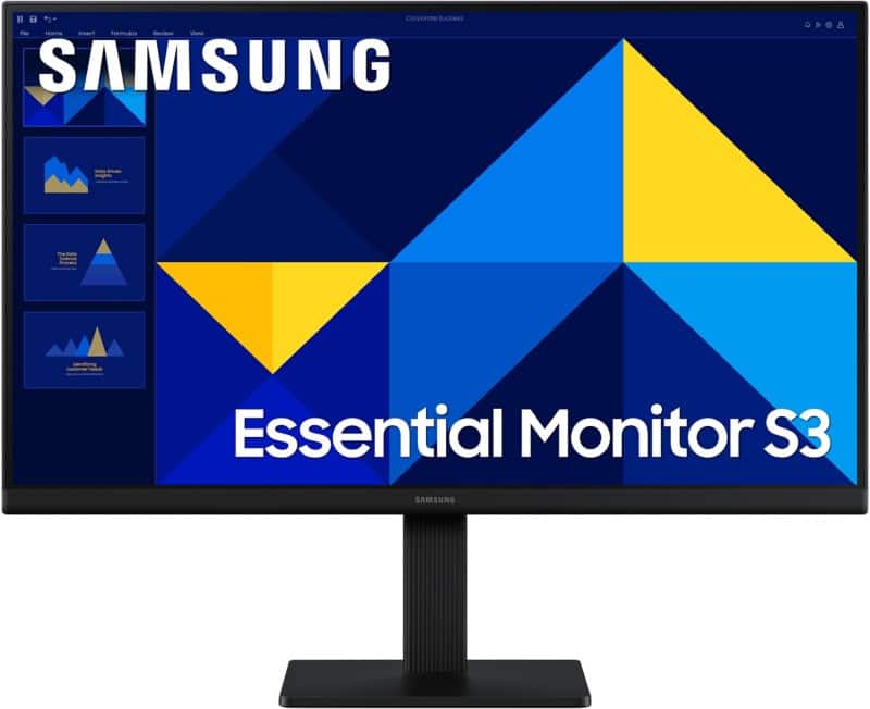 Samsung Essential 22" Monitor - 2K Quad HD - LCD - IPS - 5 ms - LS22D300GAUXXU