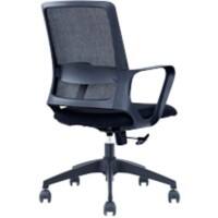 Viking Sofi Office Chair Tilting Mechanism Mesh Fabric Fixed Armrests Height-Adjustable Seat Black 110 kg 585 x 445 mm