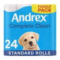 Andrex Complete Clean Toilet Paper 2 Ply 04480125 Pack of 24