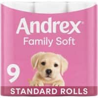 Andrex Family Soft Toilet Paper 2 Ply 04970108 Pack of 45