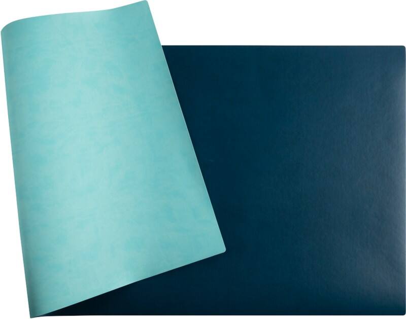 Exacompta Home Office Desk Mat PU (Polyurethane) Light Blue, Dark Blue 35 x 60 cm