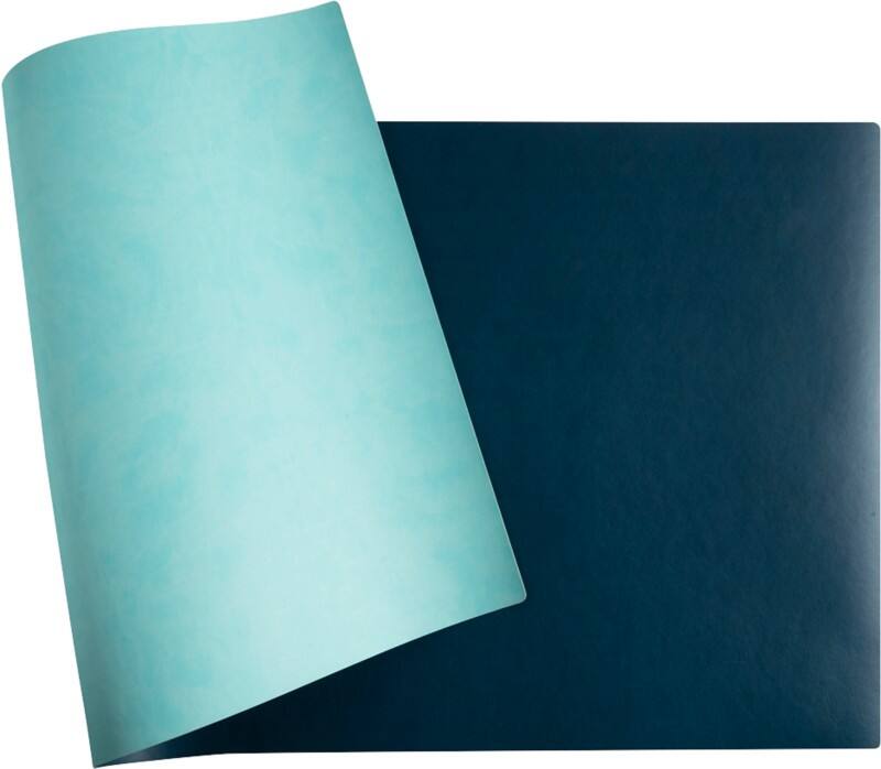 Exacompta Home Office Desk Mat PU (Polyurethane) Light Blue, Dark Blue 40 x 80 cm