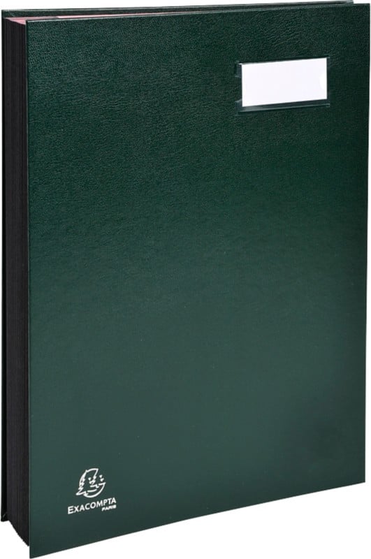 Exacompta Signature Book A4 Green 24123E 24 (W) x 1.7 (D) x 32.7 (H) cm