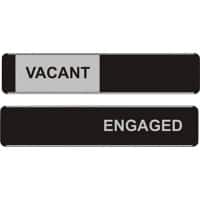 Stewart Superior Adhesive Sign Vacant/Engaged Aluminium 25.5 x 5.2 cm