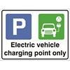 Stewart Superior Sign Electric Vehicle Charging Point Only Fluted Board 30 x 20 cm
