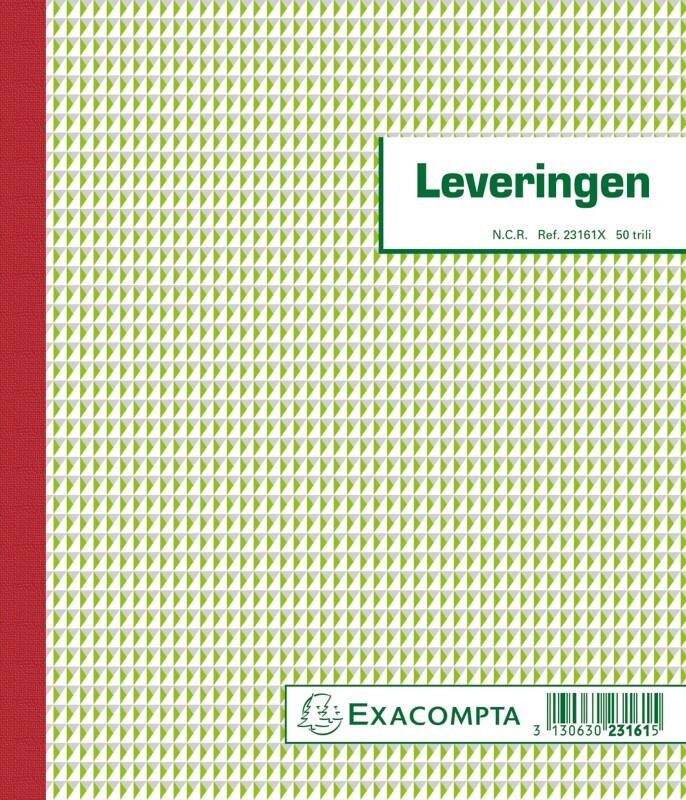 Exacompta Delivery Invoice Book 23161X Dutch Text Triplicate Pack of 5