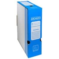 Exacompta Filing Box 261005H Blue 35 x 10 x 25 cm Cardboard Pack of 50