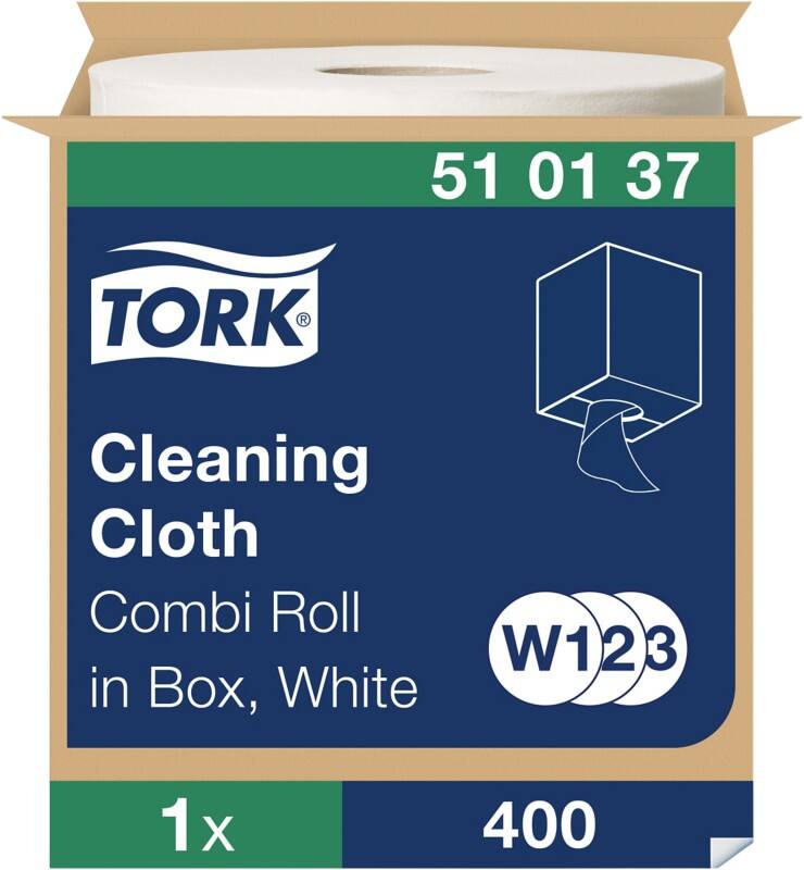 Tork W2 Premium Wiping Paper White 31.5 x 152 cm 510137