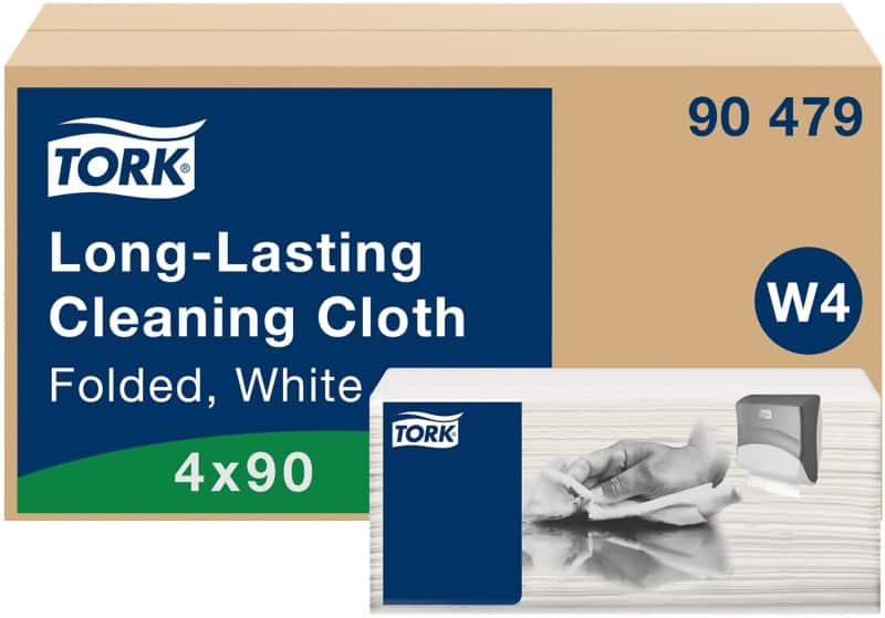 Tork W4 Premium Cleaning Cloth White 35.5 cm Pack of 4