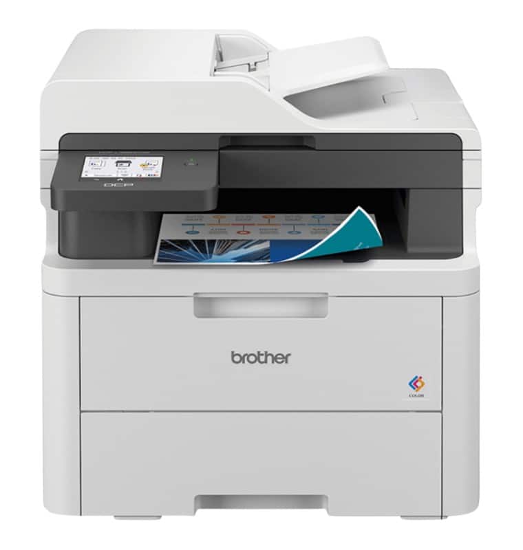Brother dcp-l3560cdw colour laser all-in-one printer a4 light grey