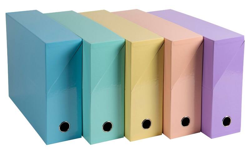 Exacompta AQUAREL Filing Box 89560E Multicolour 34.5 x 9 x 25.5 cm Cardboard Pack of 5