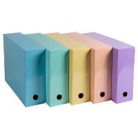 Exacompta AQUAREL Filing Box 89560E Multicolour 34.5 x 9 x 25.5 cm Cardboard Pack of 5