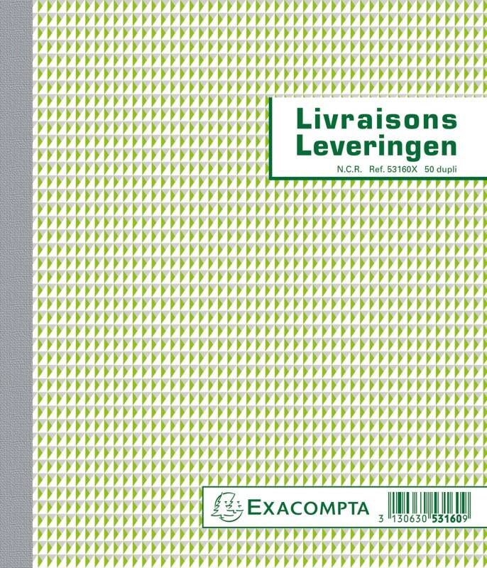 Exacompta Delivery Invoice Book 53160X Dutch/French text Duplicate Pack of 10