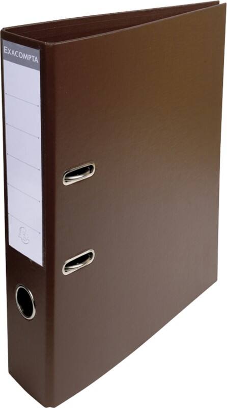 Exacompta Bright colours Wide Lever Arch File A4 70 mm Brown 2 Rings 53746E Cardboard, PU (Polyurethane), PVC (Polyvinyl Chloride) Pack of 10
