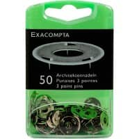 Exacompta Three-Point Drawing Pins Nickel Pack of 500