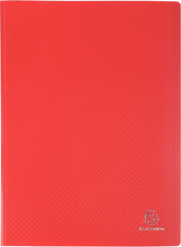 Exacompta OpaK Display Book A4 30 Pockets Red Pack of 12