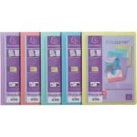 Exacompta Kreacover Pastel Display Book 20 Pockets Assorted Pack of 20