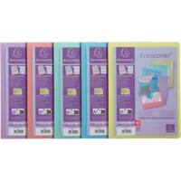 Exacompta Kreacover Pastel Display Book 20 Pockets Assorted Pack of 20