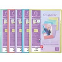Exacompta Kreacover Pastel Display Book A4 Assorted Pack of 20