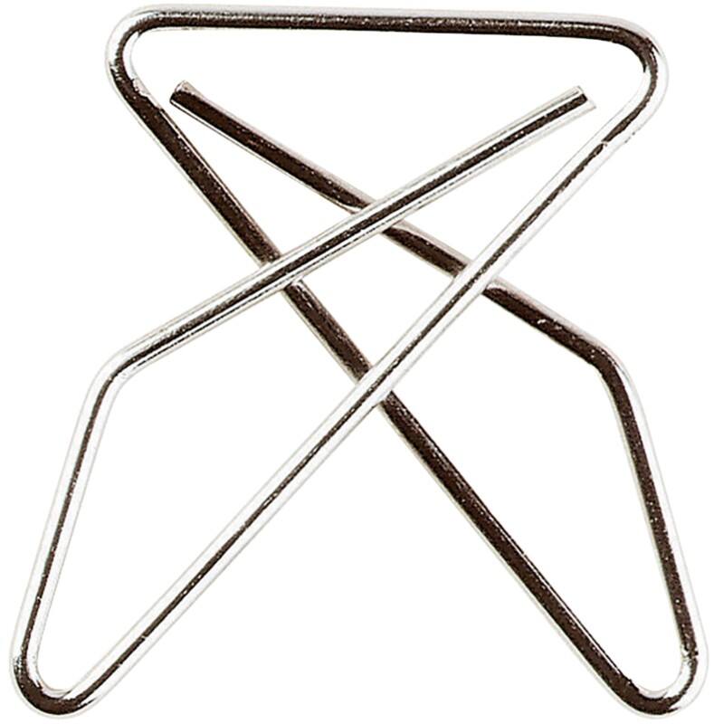 Exacompta Butterfly Clips Silver Non Adhesive 14765E 3 (W) x 4 (D) cm Pack of 2000