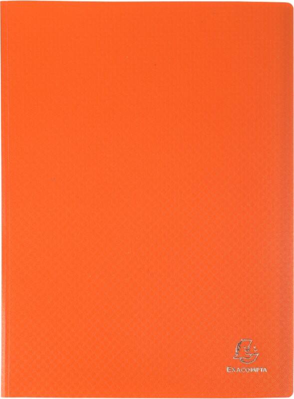 Exacompta OpaK Display Book 60 Pockets A4 Orange Pack of 8