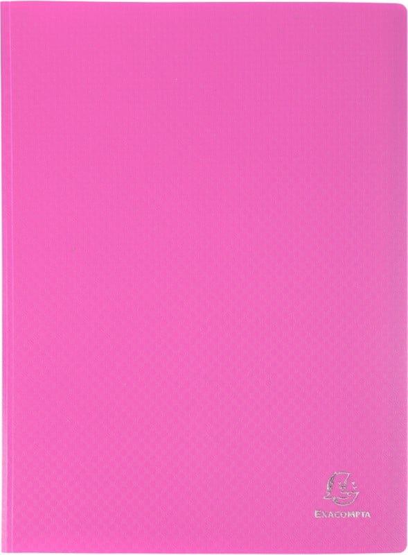 Exacompta OpaK Display Book 60 Pockets A4 Pink Pack of 8