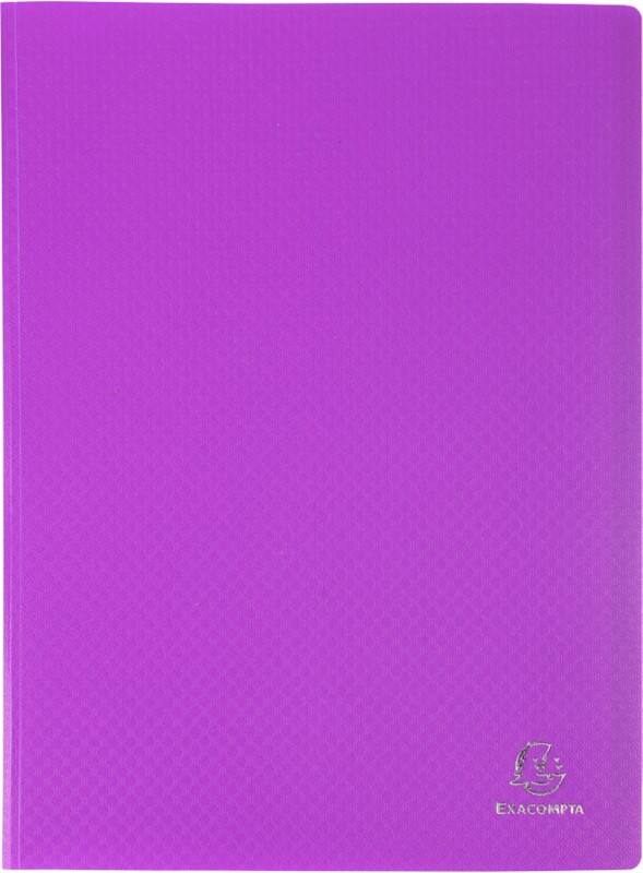 Exacompta OpaK Display Book 60 Pockets A4 Purple Pack of 8