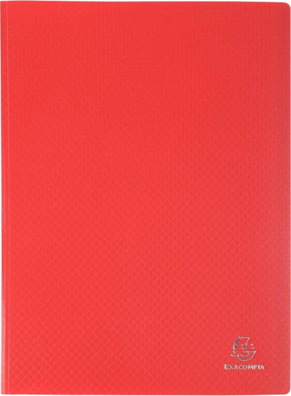 Exacompta OpaK Display Book 80 Pockets Red Pack of 8