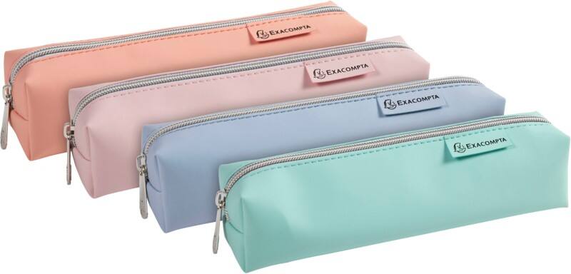 Exacompta Aquarel Pencil Case 8 x 8 x 22.5 cm Multicolour 52580E Pack of 6