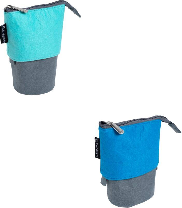 Exacompta Teksto Pencil Case 8.5 x 13 x 17 cm Multicolour 52650E Pack of 6