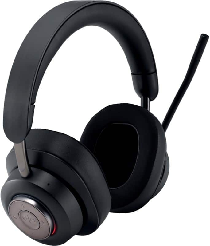 Kensington ProVC K83452WW Wireless Headset Over-the-ear Bluetooth With Bluetooth Passive Noise Cancelling With Microphone Stereo Black