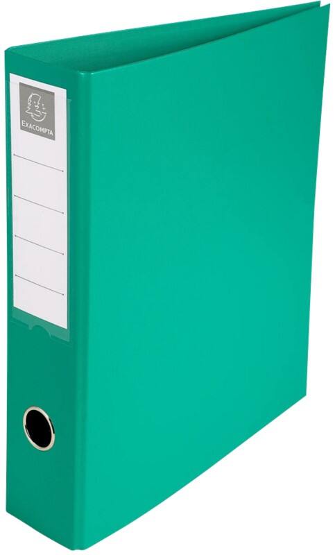 Exacompta 50 mm Ring Binder Cardboard, PU (Polyurethane), PVC (Polyvinyl Chloride) A4+ 4 Rings Green 51743E Pack of 10