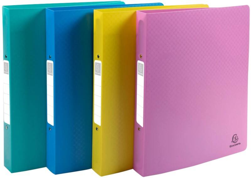 Exacompta Forever Young 30 mm Ring Binder PP (Polypropylene) A4+ 2 Rings Assorted 54790E Pack of 12